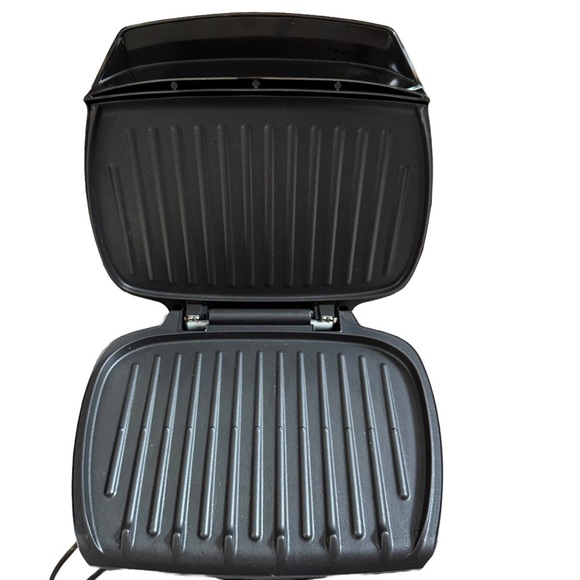 GEORGE FOREMAN BLACK ELECTRIC NON STICK GRILL AND PANINI PRESS - Picture 3 of 7